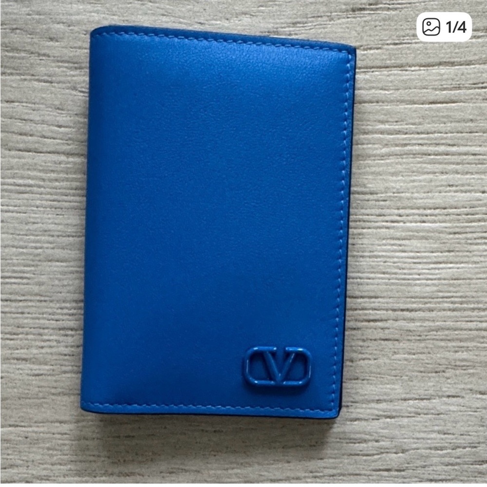 Valentino Bold Blue Card Holder